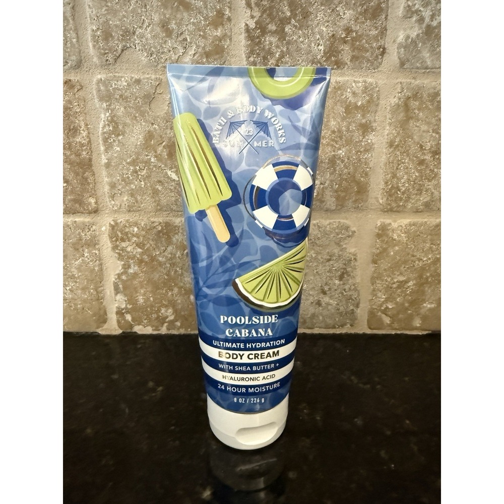 Bath & Body‎ Works Body Cream 8 oz 24 Hour Ultra Shea Lotion Poolside Cabana